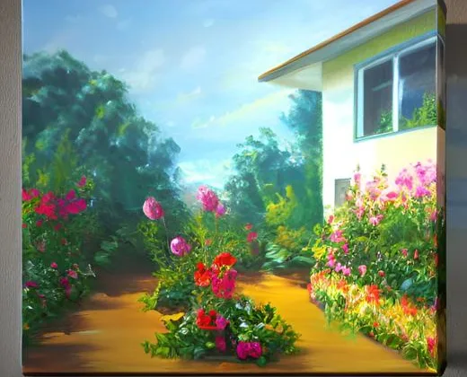 featured image - Creating a Garden Oasis: Using Canvas Print in Your Outdoor