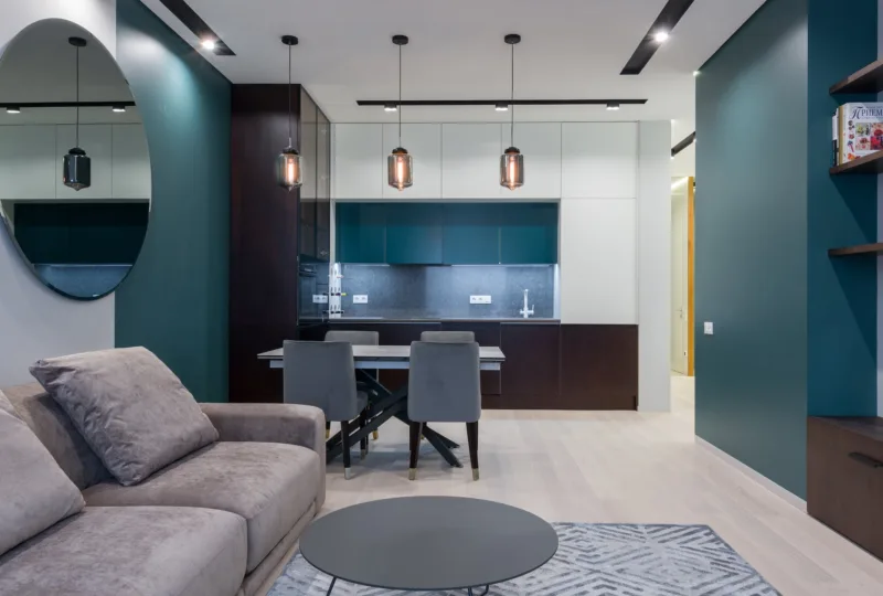 bold color living room