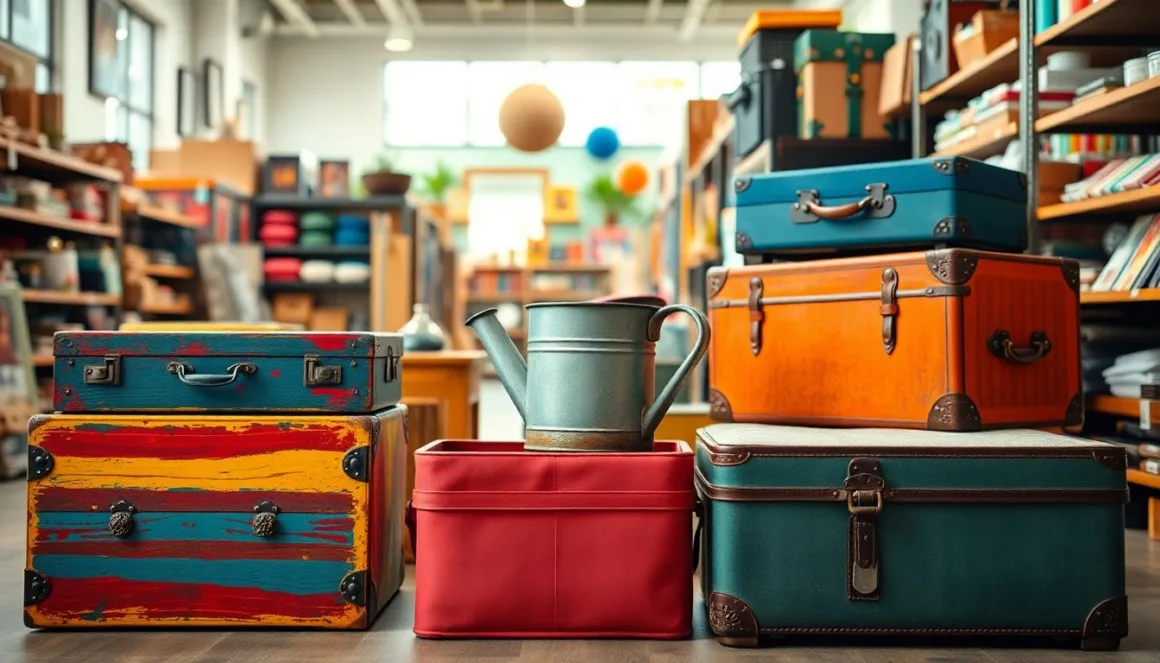 Thrift store items can become stunning decor while reducing waste in your home.